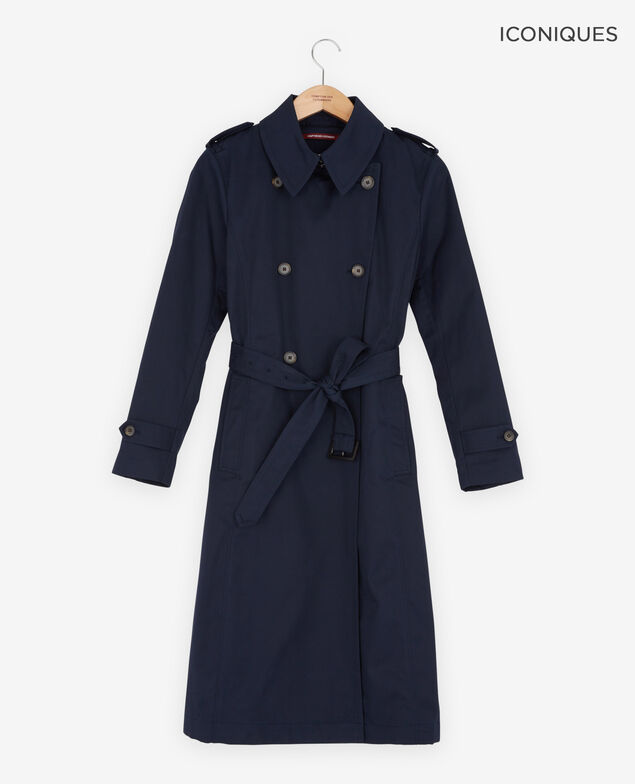 Klassischer schnitt trenchcoat Navy
