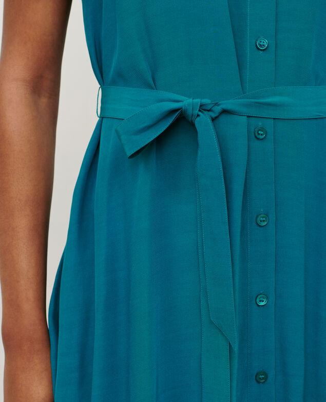 LAËTITIA - Kurzes Kleid mit fließendem Fall 8906 harbor blue