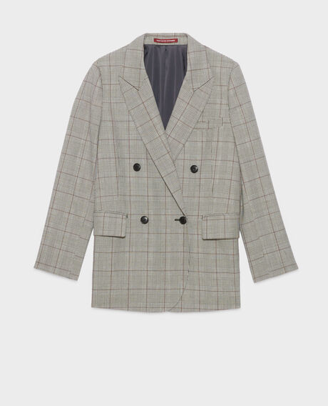 Weite Jacke aus Wolle