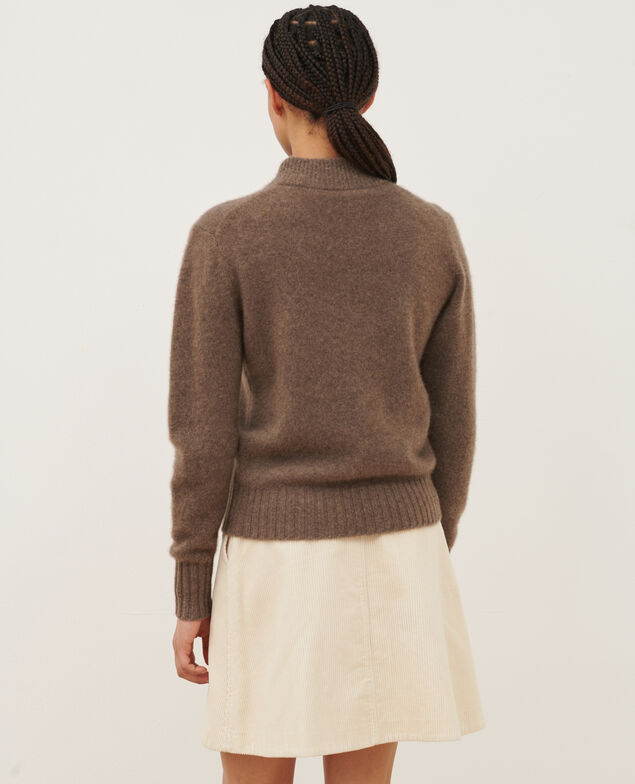 Pullover mit hohem Kragen aus Kaschmir