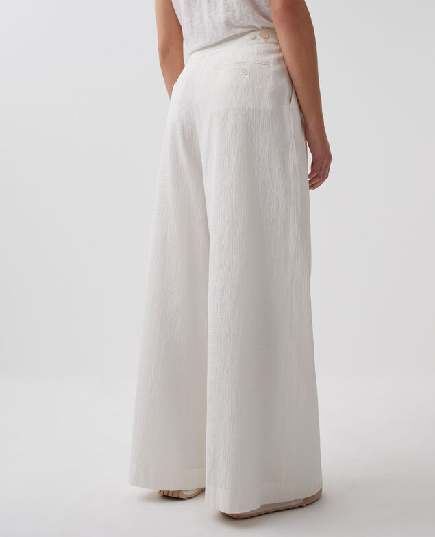 YVONNE - Weite Hose aus Baumwolle 8885 00 white 3spa290c10