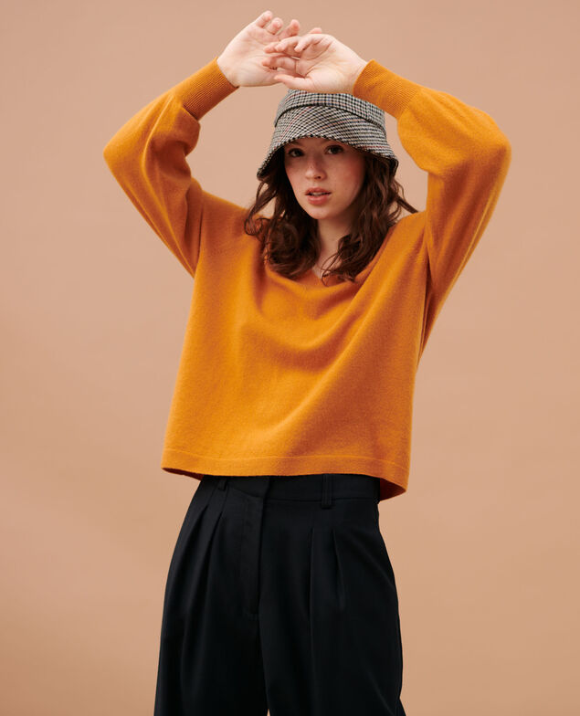 3-D-Kaschmir-Pullover Sudan brwn