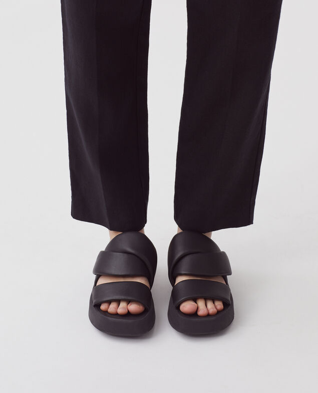 Ledersandalen H096 black