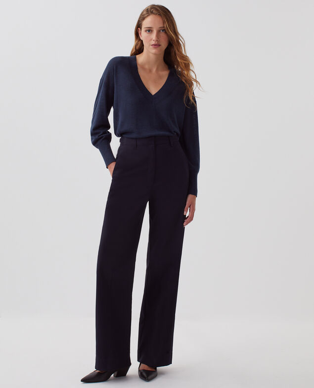 BLANDINE - Gerade Hose H695 night sky