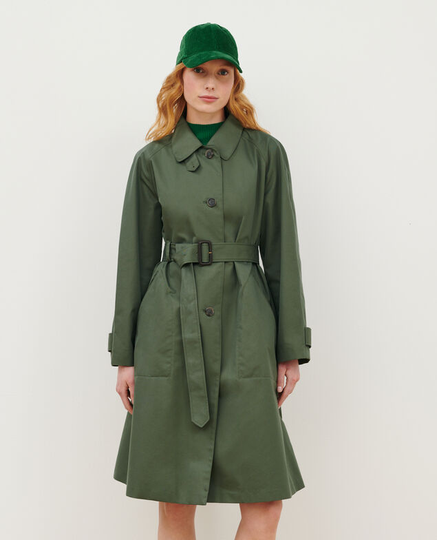 CATHERINE - Weiter Trenchcoat 0571 thyme green