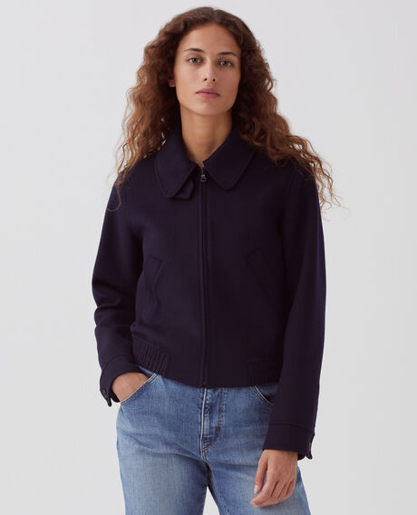 Kurzer Blouson aus Mischwolle