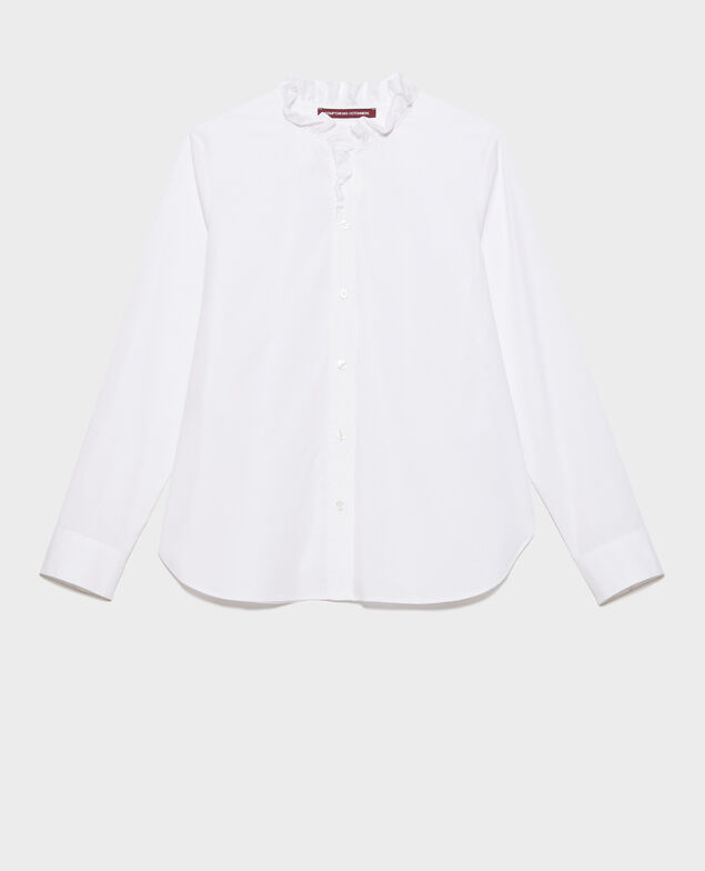Bluse aus Baumwoll-Popelin