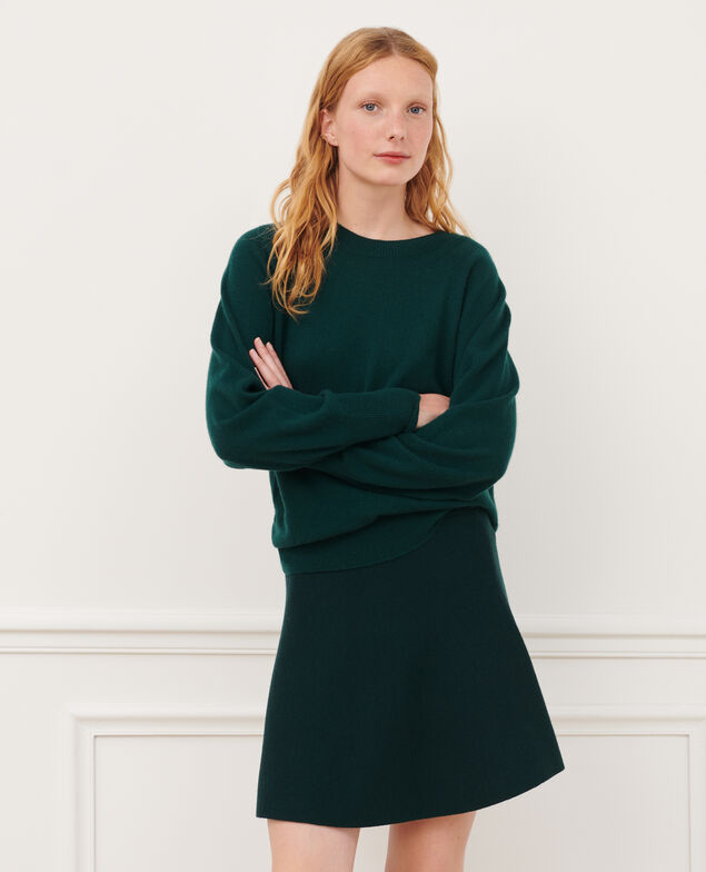 Pullover mit Rundhalsausschnitt aus Kaschmir 8886 55 green