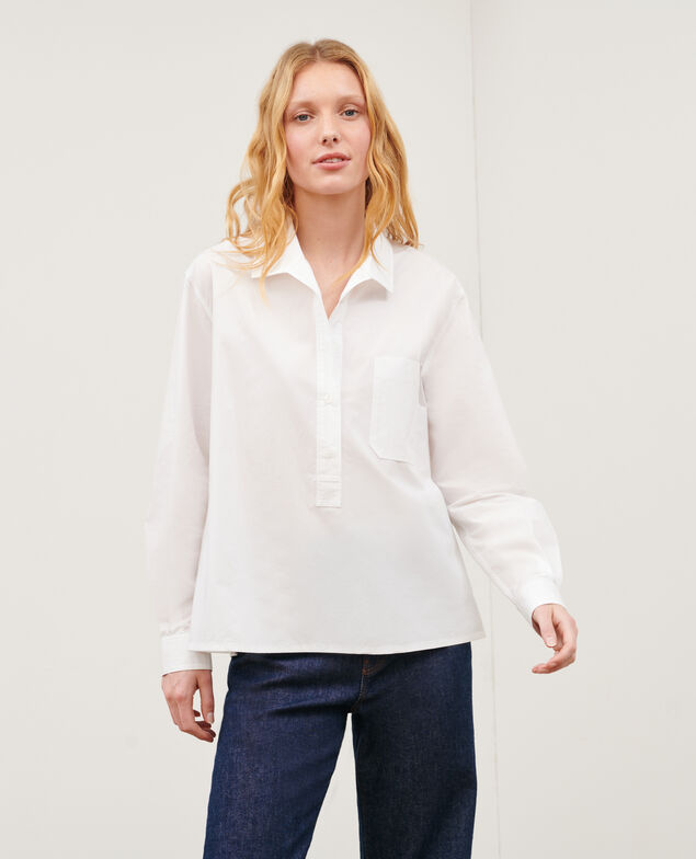Weite Kaftan-Bluse aus Baumwolle