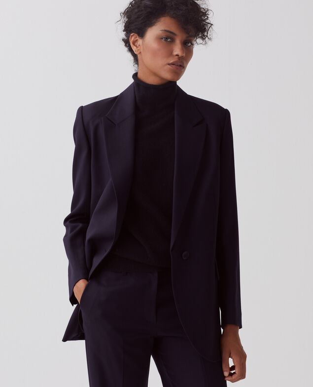 Blazer aus Wolle 7012c 69 navy