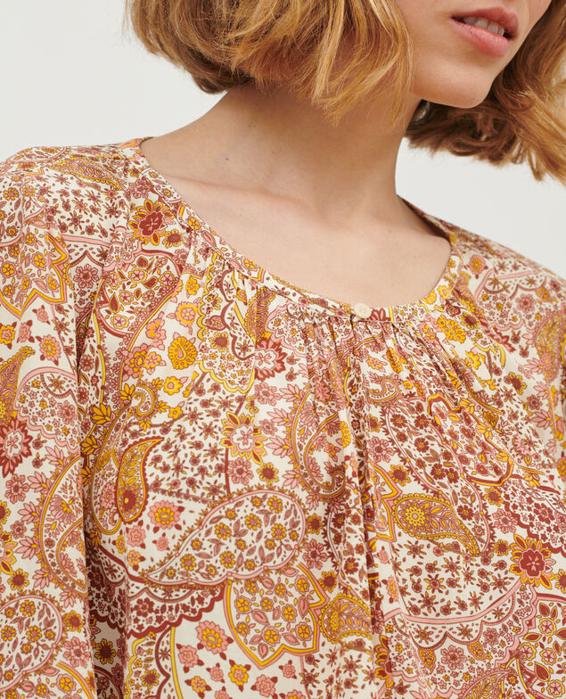 Fließende gemusterte Bluse A323 paisley afterglow 3wbl066v02