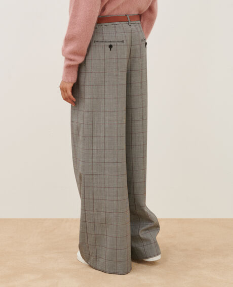 YVONNE - Weite Hose aus Wolle