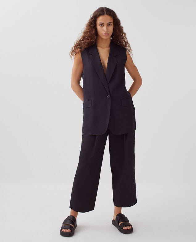 Blazer ohne Ärmel H091 black beauty