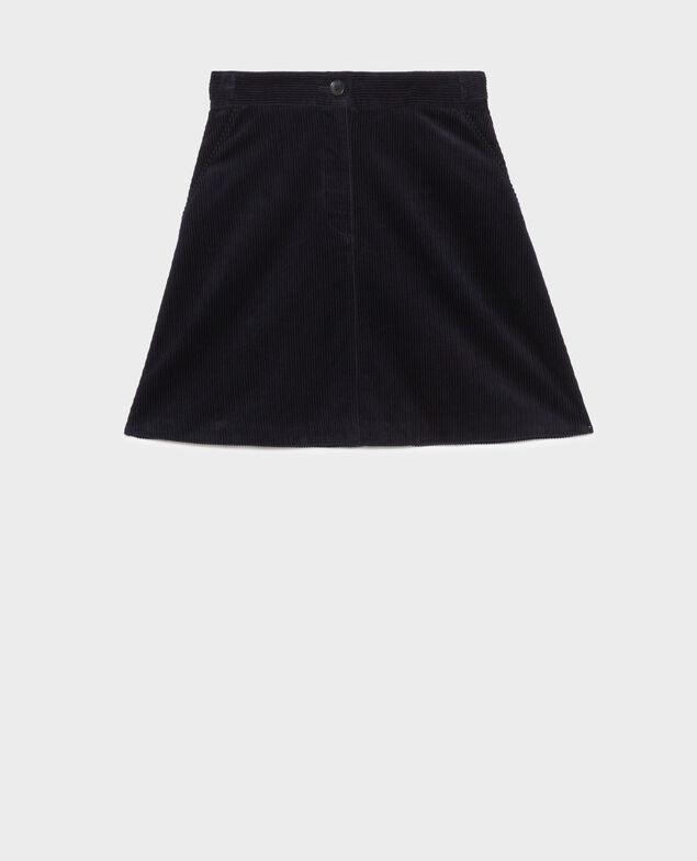 Kurzer Cordrock 8846 navy 2wsk140c01