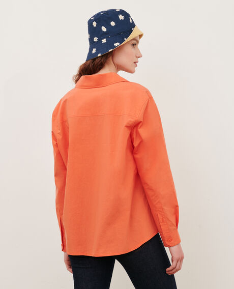 Weite Kaftan-Bluse aus Baumwolle 0250 tiger lily orange 3sbl018c12