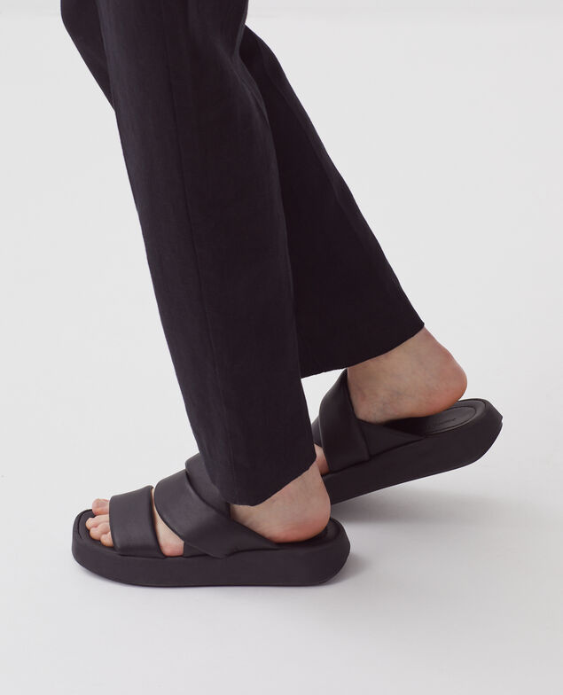 Ledersandalen H096 black