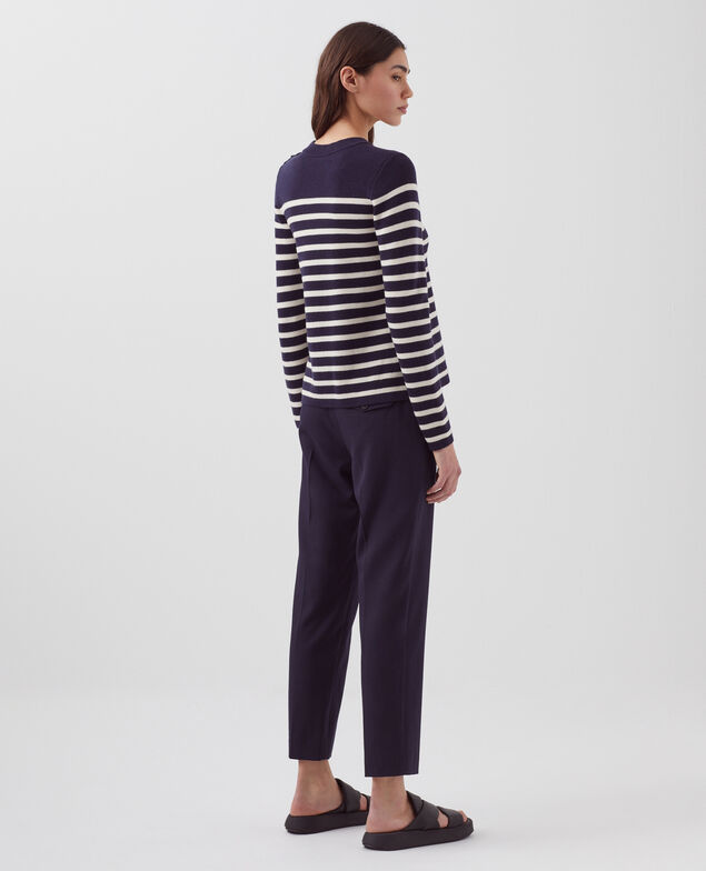 MADDY - Pullover aus Merinowolle im Marinelook 8875 69 navy stripes