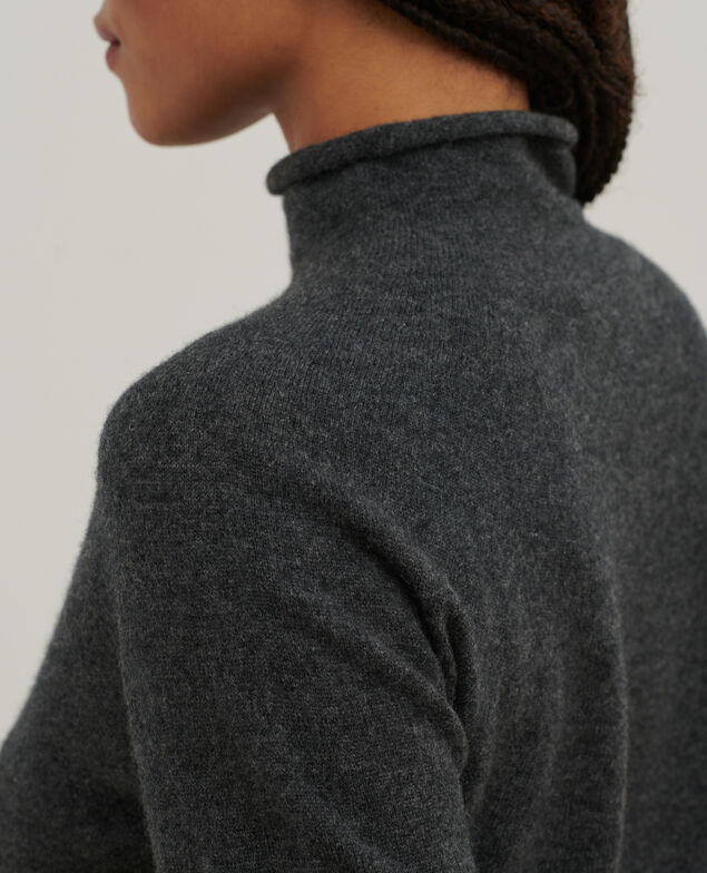 Pullover aus Kaschmir A082 lt charcoal grey 3wju124w23
