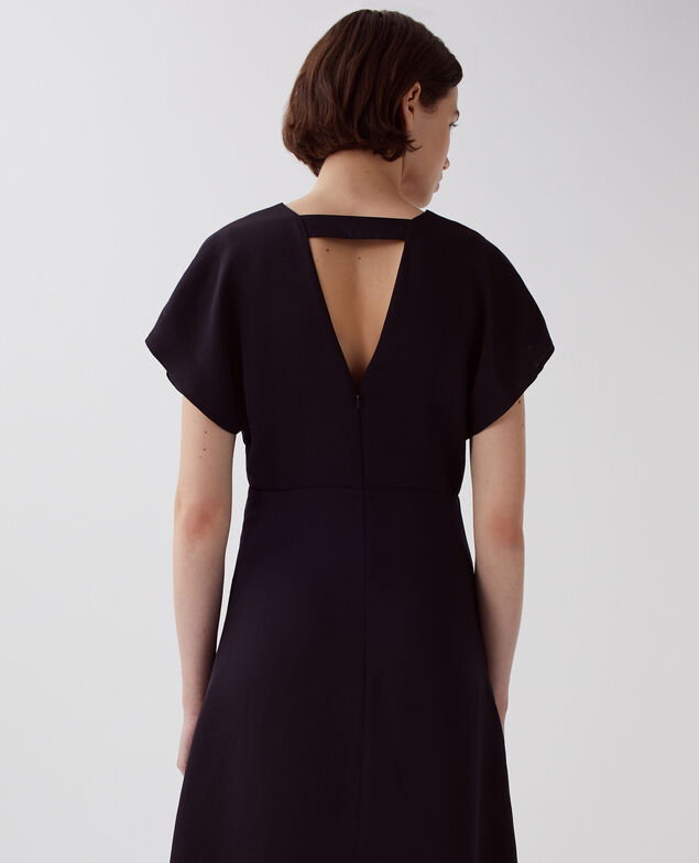 Fließend fallendes Kleid mit seidigem Griff H091 black beauty