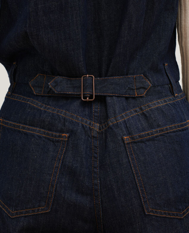 Jumpsuit aus Denimstoff