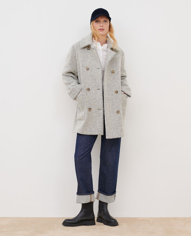 Mantel aus Mischwolle