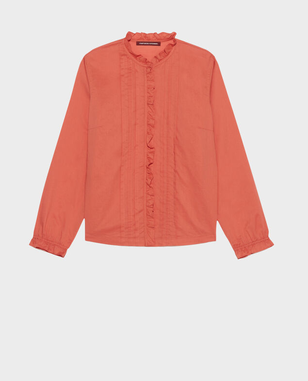Baumwollbluse 7021 21 light orange
