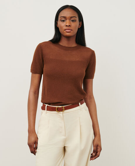 Top mit kurzen Ärmeln 0360 emperador brown 3sju147l02