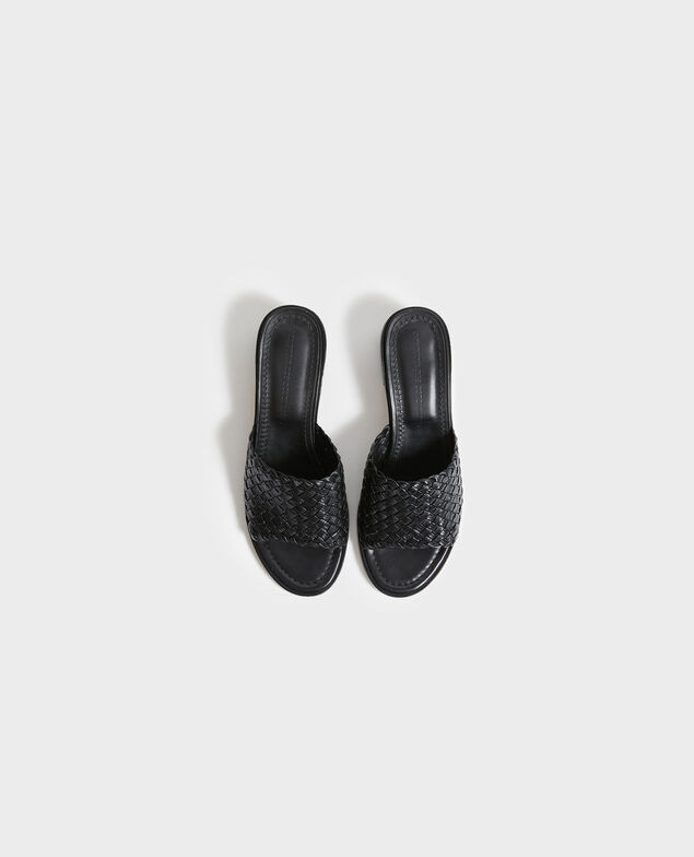 Ledersandalen mit Absätzen 09 black 2ss22353