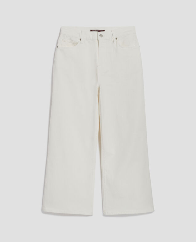 EMY - Cropped Jeans mit weitem Bein H003 white