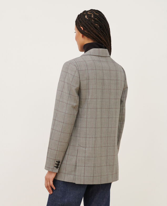 Weite Jacke aus Wolle