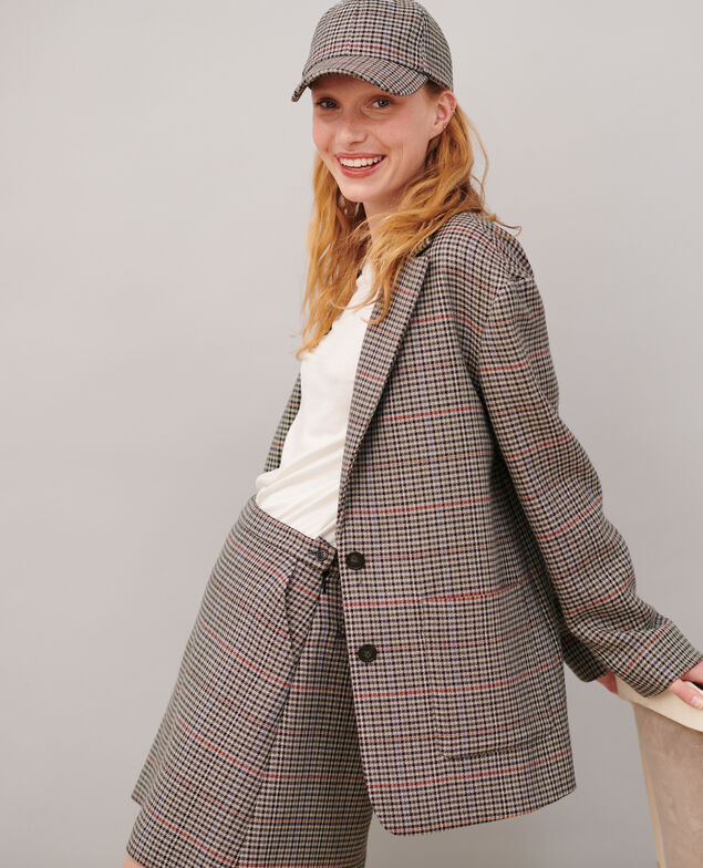 Karierte maskuline Jacke 8864 03 gray check