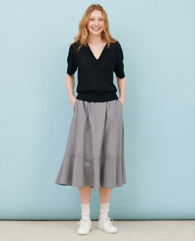 Leichtes Poloshirt aus Leinen Black beauty Novella