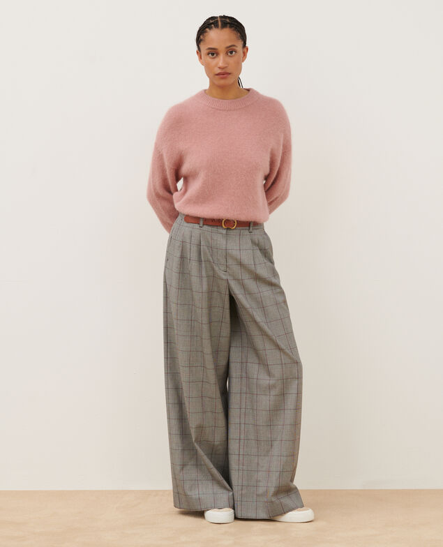 YVONNE - Weite Hose aus Wolle