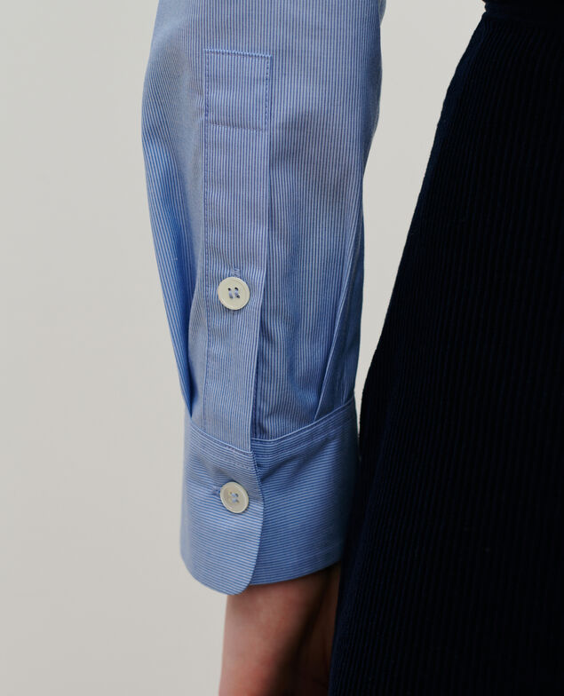 Bluse aus Baumwoll-Popelin
