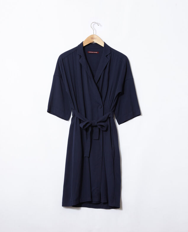 Wickelkleid Blau