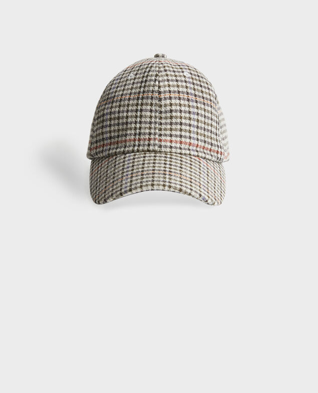 Kappe mit Karos 8883 02 lightgray