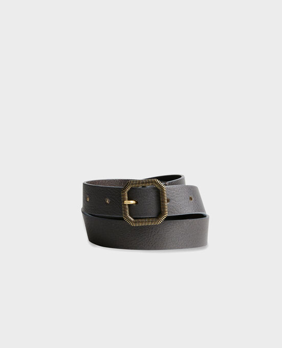 Schmaler Ledergürtel 8879 58 DARKGREEN