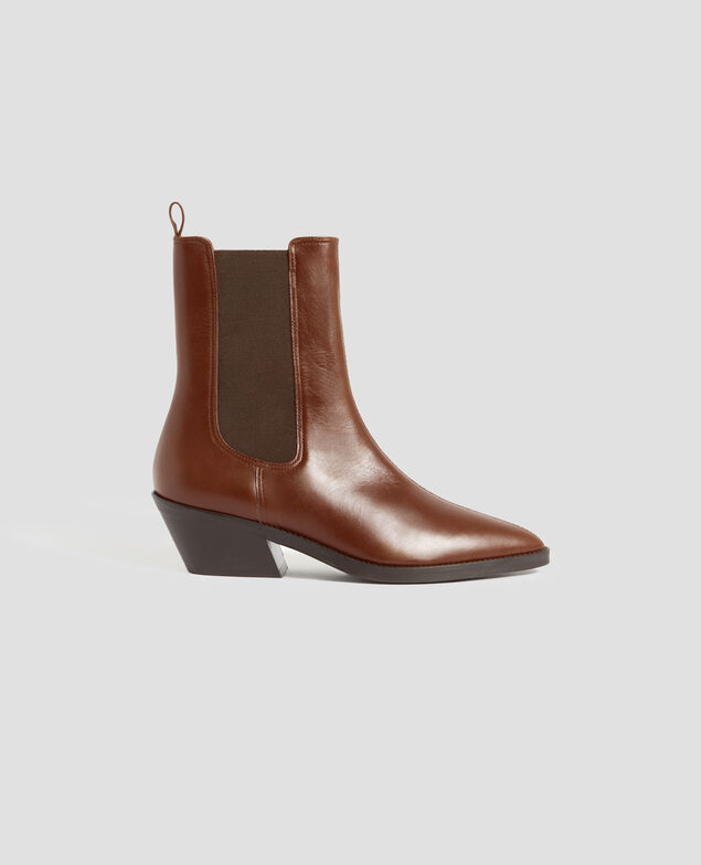 Boots aus Leder I344 brown