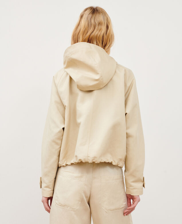 Blouson aus Mischleinen