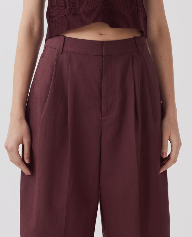 Faltenhose J380 decadent chocolate