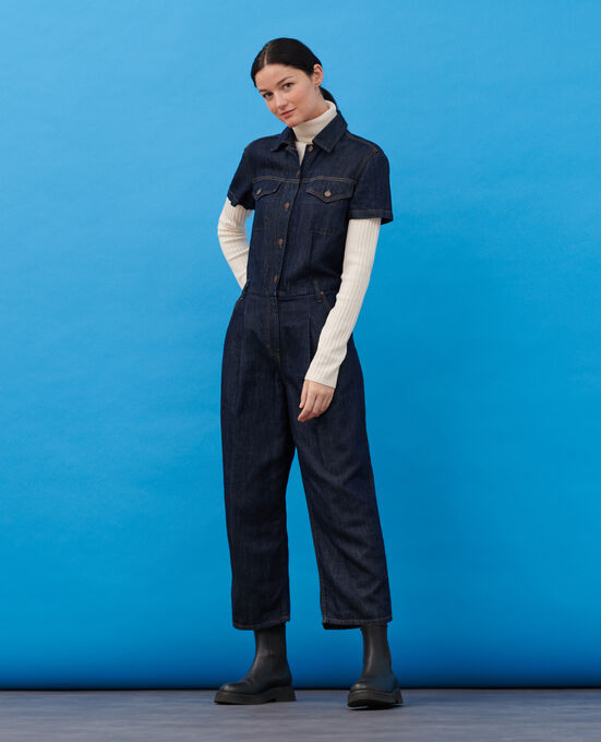 Jumpsuit aus Denimstoff 0681 RINSE DENIM