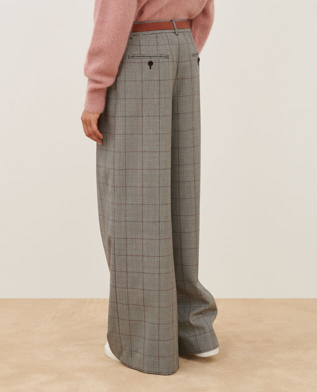 YVONNE - Weite Hose aus Wolle