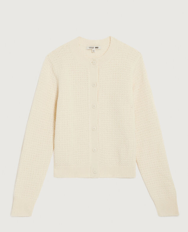 Cardigan mit Rundhalsausschnitt  U010 off white
