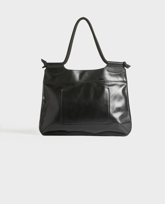 Tragetasche aus Leder Black beauty