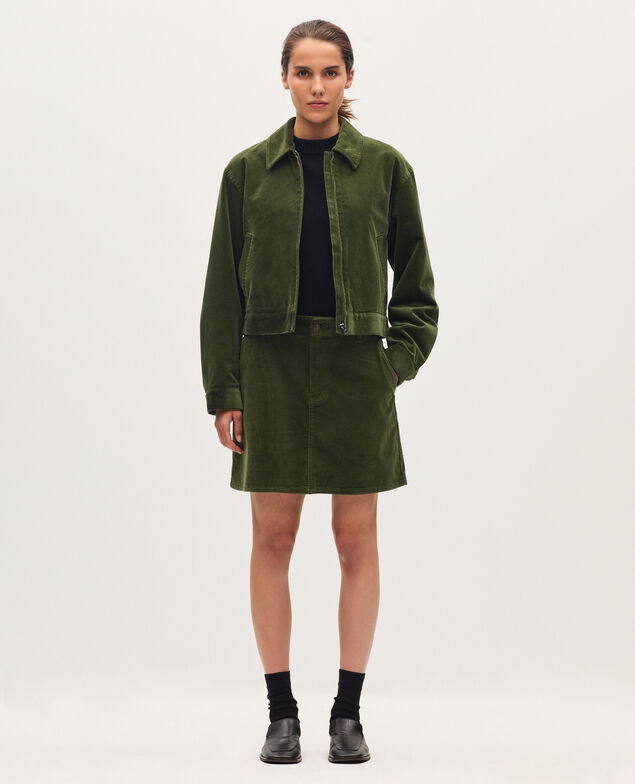 Blouson aus Cord U550 green