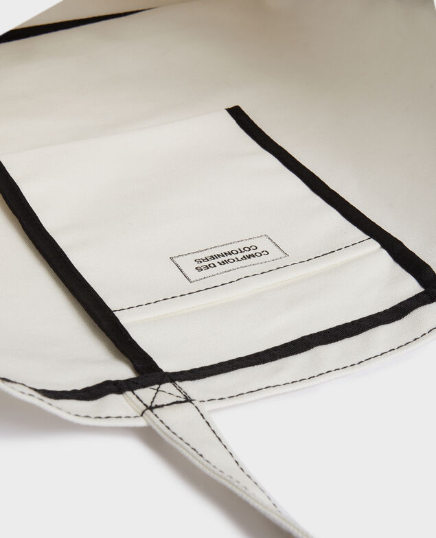 Tasche aus gemustertem Segeltuch Black beauty
