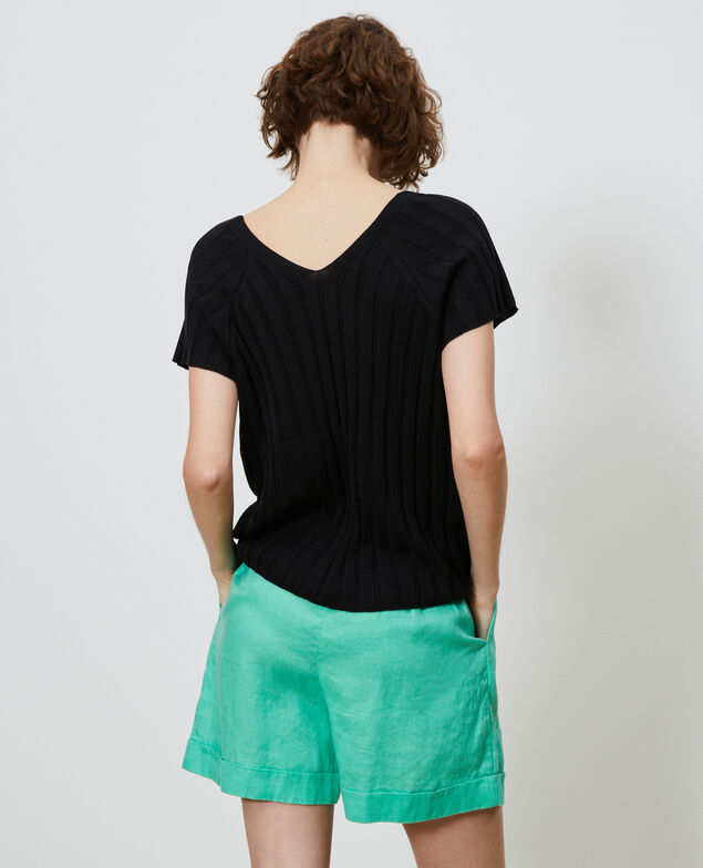Pullover aus 3D-Strick Black beauty
