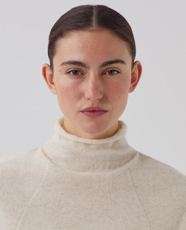 Ärmelloser Pullover aus Kaschmir I011 lurpak ecru