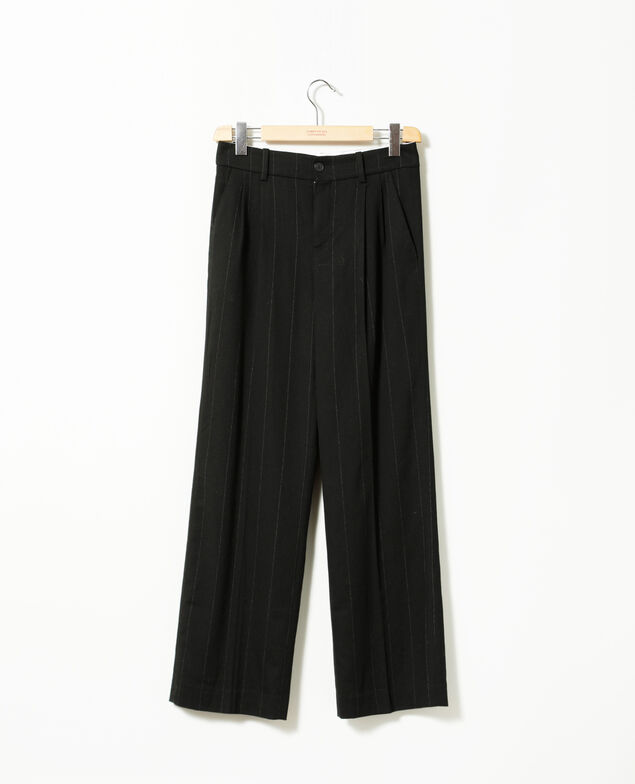 Hose mit weitem Schnitt Schwarz