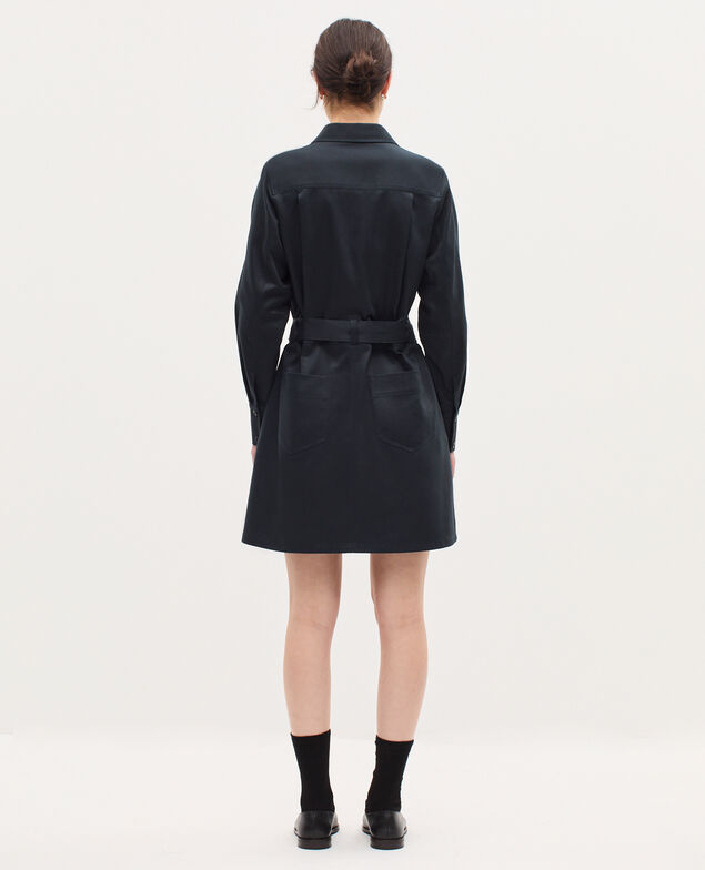 Kurzes Workwear-Hemdkleid K080 vulcan gray